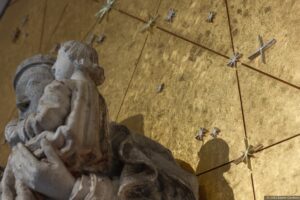 Intervenção no nicho da imagem de Nossa Senhora das Neves