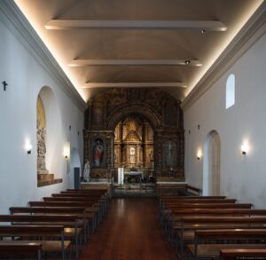 Intervenção no nicho da imagem de Nossa Senhora das Neves